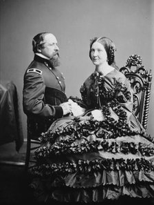 Gen. and Mrs. J.B. Ricketts, between 1855 and 1865. Creator: Unknown.