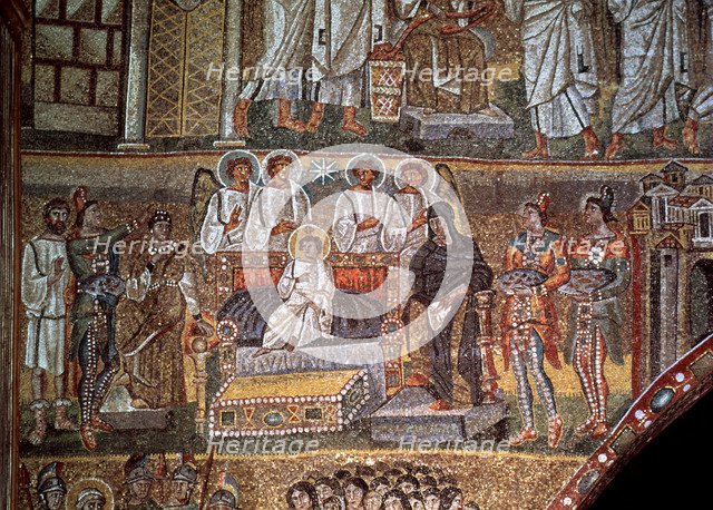 Epiphany, mosaic of the triumphal arch of the church of Santa Maria Maggiore in Rome.