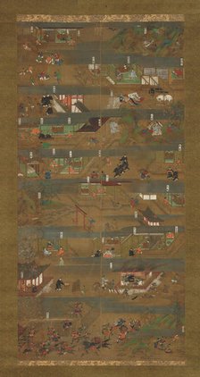 Illustrated Biography of Prince Shotoku (Shotoku Taishi e-den), 14th century. Creator: Unknown.