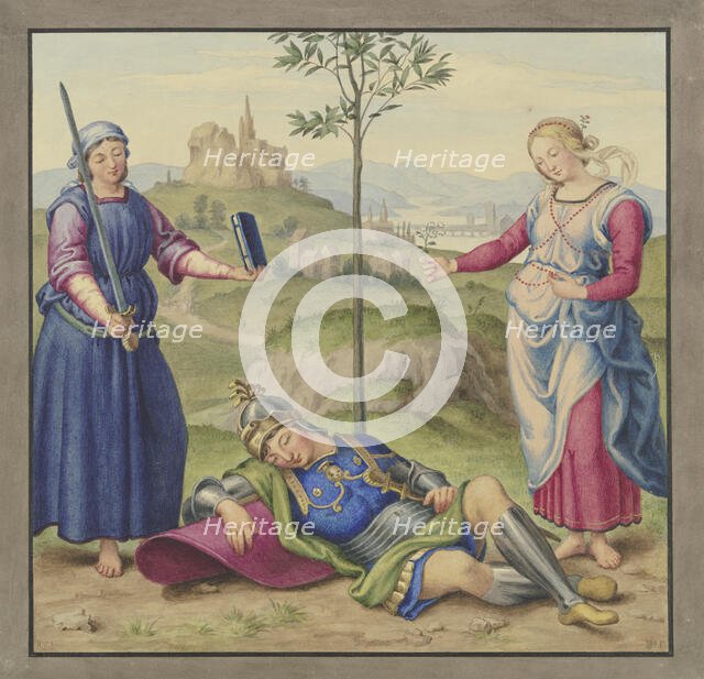 The Knight's Dream, 1831. Creator: Johann David Passavant.