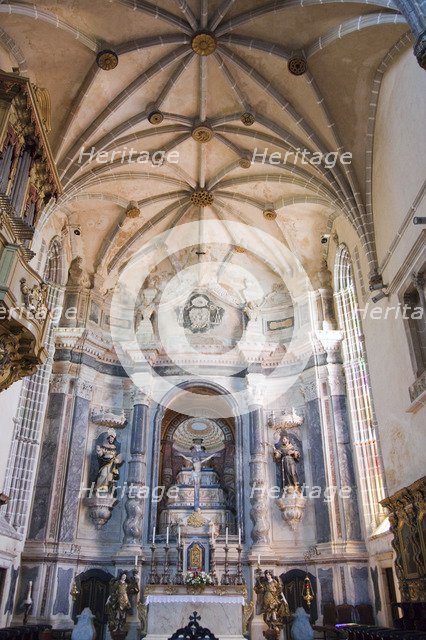 A groin-vaulted nave in Sao Francisco Church, Evora, Portugal, 2009. Artist: Samuel Magal