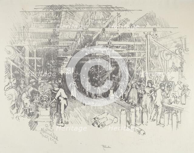 The Shell Factory, 1916. Creator: Joseph Pennell.