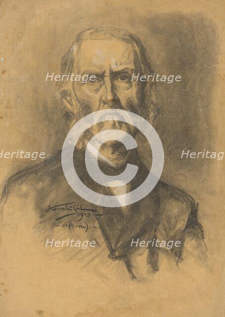 Portrait of an old man, 1903. Creator: Konstantín Kövári-Kacmarik.