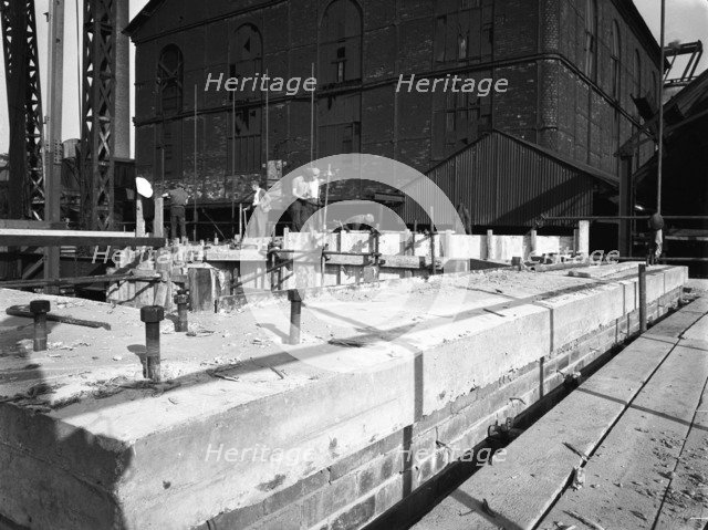 Modernisation of the South Yorkshire coalfields, Cadeby Colliery, near Doncaster, 1955. Artist: Michael Walters
