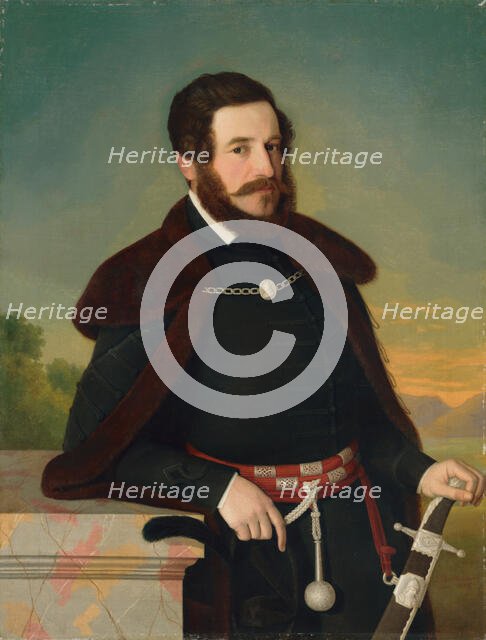 Portrait of E. Szmrecsányi, 1844. Creator: Jozef Bozetech Klemens.