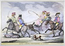 'Cits Airing Themselves on a Sunday, 1809. Artist: Thomas Rowlandson