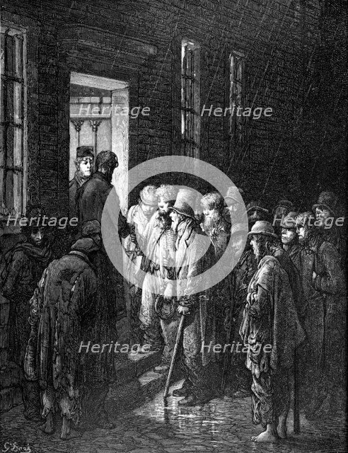 'Refuge - Applying for Admittance', 1872. Artist: Jonnard