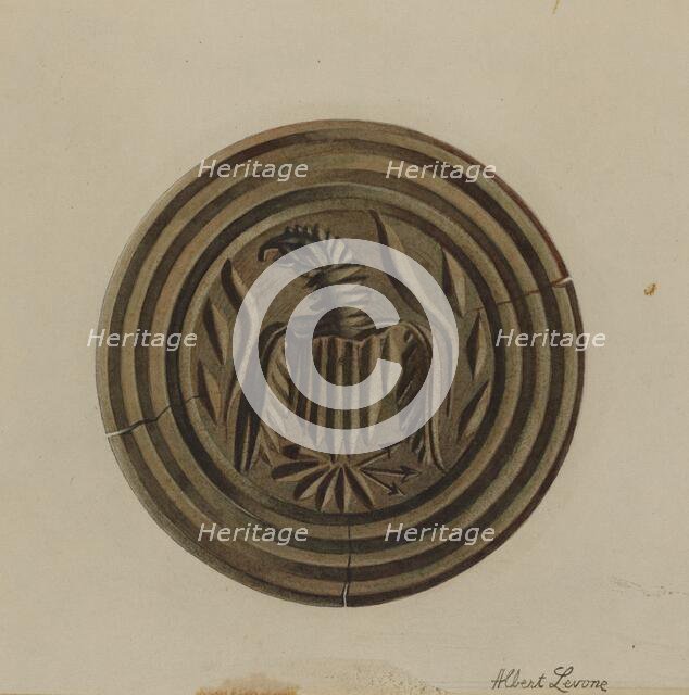Pa. German Butter Mold, c. 1938. Creator: Albert J. Levone.