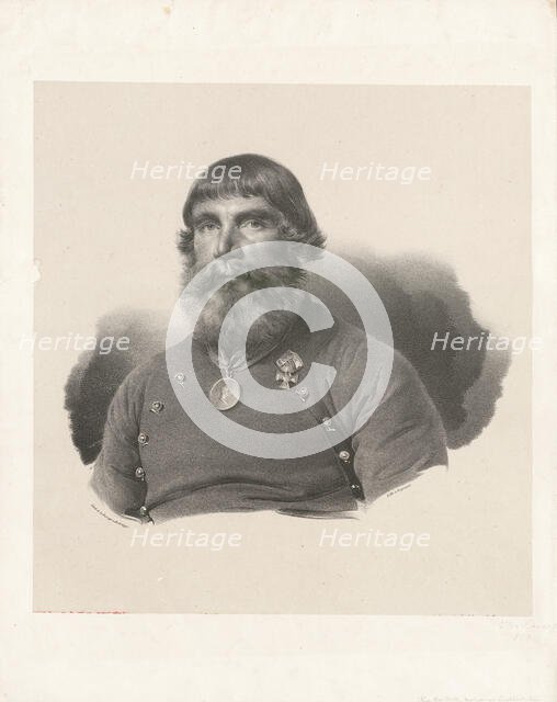 Ilya Ivanovich Baikov (1768-1838), Coachman of Tsar Alexander I , 1820. Creator: Anonymous.