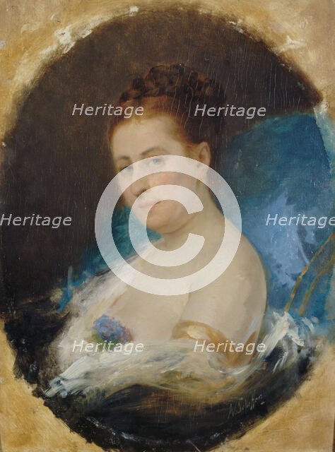 Portrait of Adelaide Ristori, c1857. Creator: Ary Scheffer.