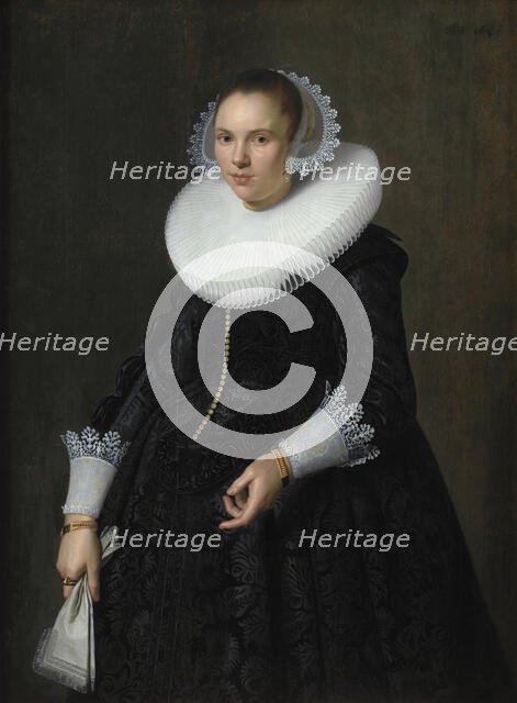Portrait of a Lady, 1635. Creators: Nicolaes Eliasz Pickenoy, Michiel van Mierevelt.
