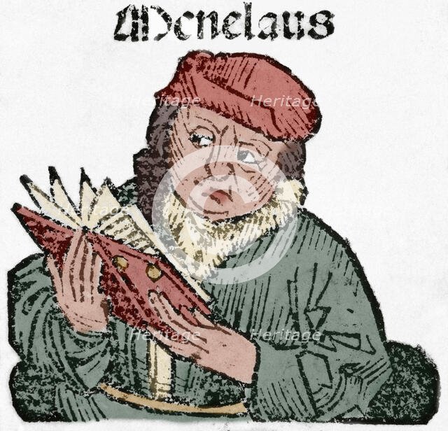 Menelaus, King of Sparta, husband of Helen of Troy and a central figure in the Trojan War 16th cent. Creator: Unknown.