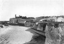 Kingsgate Castle and the beach, Broadstairs, Kent, 1890-1910. Artist: Unknown