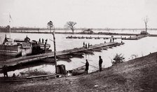 Pontoon Bridge, 1861-65. Creator: Egbert Guy Fowx.