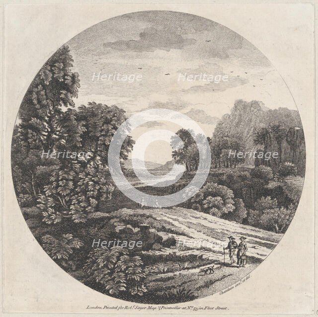 Landscape, ca. 1730-1758. Creator: Jean Baptiste Claude Chatelain.