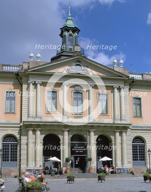 Borsen (old Stock Exchange) and Nobel Museum, Stockholm, Sweden. 