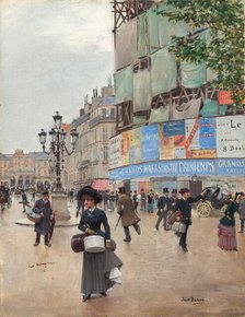 Paris, rue du Havre, c. 1882. Creator: Jean Beraud.