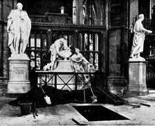 The Funeral of Mr. Gladstone: grave of Mr. Gladstone in the North Transept, Westminster Abbey, 1898. Creator: SB Bolas & Co.