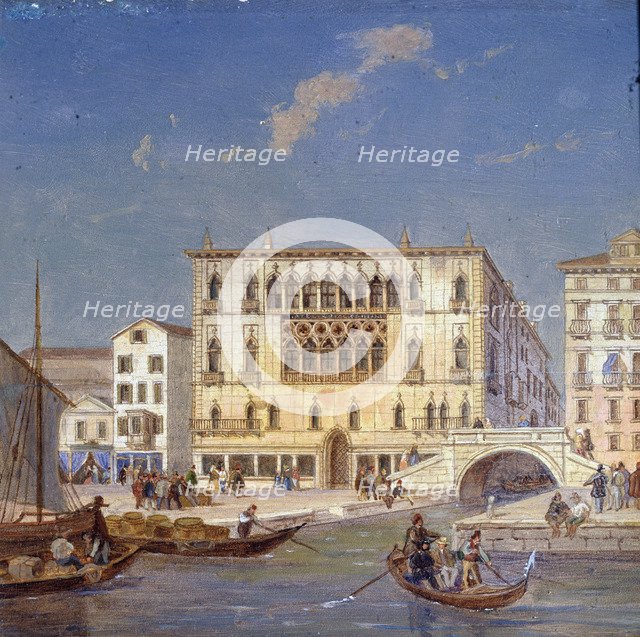 'Palazzo Bernardo', 19th century. Artist: Victor Adam
