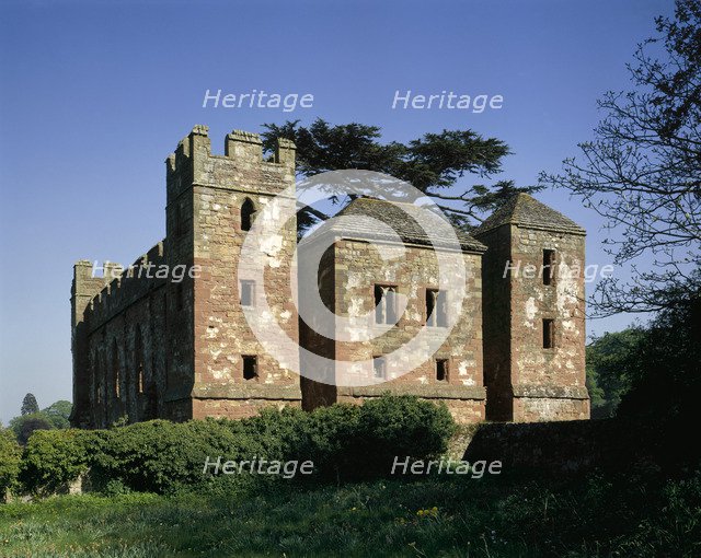 View from the west, Acton Burnell Castle, Shropshire, 1990. Artist: Unknown