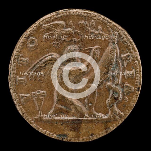 Genius Writing on a Shield [reverse]. Creator: Giovanni Maria Pomedelli.