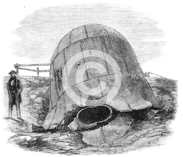 The explosion at Millfield Ironworks: portion of the boiler hurled to a distance of 250 yards, 1862. Creator: Unknown.