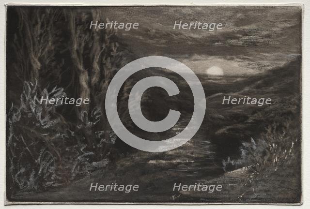 A Moorland Stream. Creator: Francis Seymour Haden (British, 1818-1910).