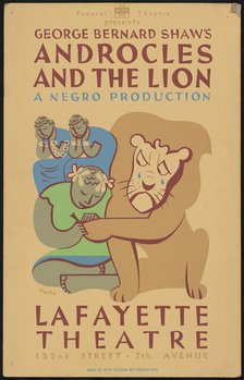Androcles and the Lion (duplicate), New York, 1938. Creator: Unknown.