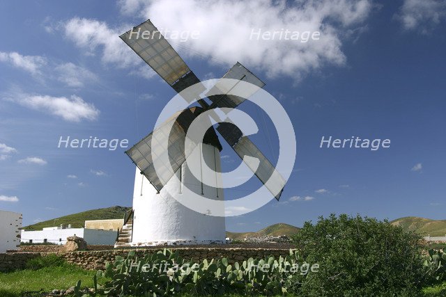Windmill, Fuerteventura, Canary Islands.
