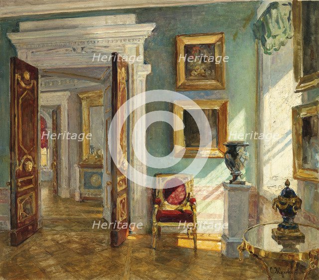 Interior of the Picture Gallery, Pavlovsk. Artist: Zhukovsky, Stanislav Yulianovich (1873-1944)