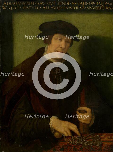 Portrait of an Almoner of Antwerp, 1542. Creator: Antwerp 16th Century.