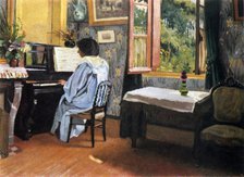 'Lady at the Piano', 1904.  Artist: Félix Vallotton