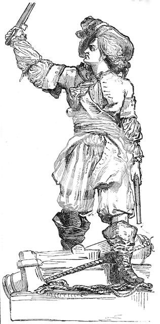 Statue of Jean Bart, at Dunkerque, 1845. Creator: Unknown.