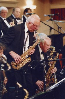 Roy Wiillox and Duncan Lamont, Stan Reynolds Big Band, New Milton, 2008. Creator: Brian Foskett.