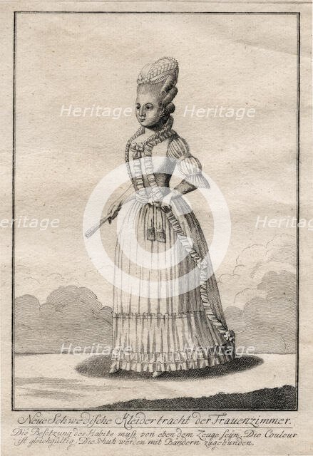 Gustaf III's national costume, 1780.  Creator: Unknown.