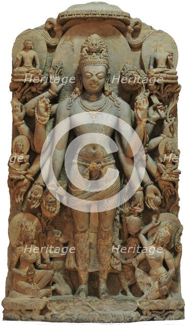 Statue of the twelve-armed Avalokiteshvara, 8th century. Creator: Tibetan Culture.