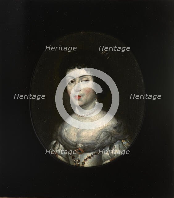 Portrait of Marie Casimire Louise de La Grange d'Arquien (1641-1716), Queen..., Late 17th century. Creator: Daniel Schultz.