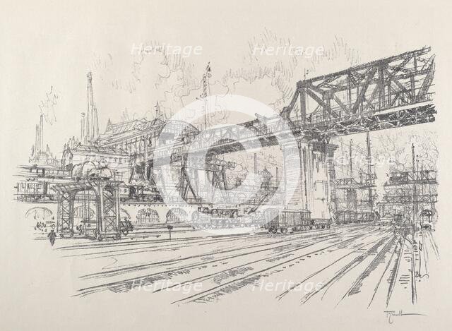 Gleisdreieck, 1921. Creator: Joseph Pennell.