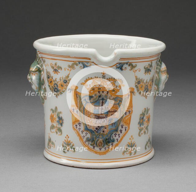 Glass Cooler, Moustiers-Sainte Marie, c. 1740/50. Creator: Olérys and Laugier Manufactory.