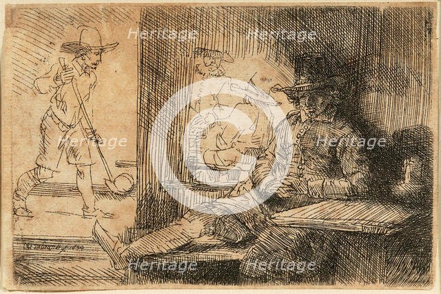 The Golfer, 1654. Creator: Rembrandt van Rhijn (1606-1669).