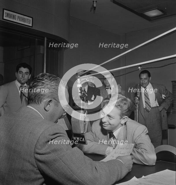 Portrait of Tommy Dorsey, Mel Tormé, Georgie Auld, Ray McKinley, Johnny...WMCA, N.Y., 1947. Creator: William Paul Gottlieb.