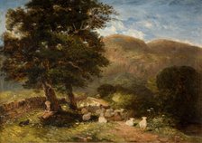 Tending Sheep, Bettws-y-Coed, 1849. Creator: David Cox the elder.