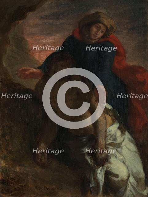 Pietà, c1850. Creator: Eugene Delacroix.