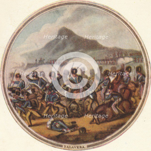 'Battle of Talavera', 1815, (1910). Artist: Edward Orme.