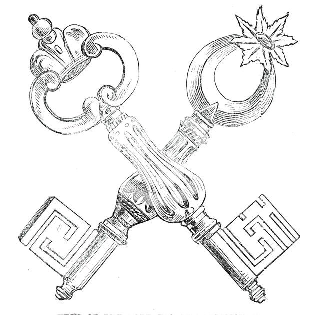 Keys of the Fortress of Portsmouth, 1845. Creator: Unknown.