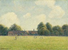 Hampton Court Green, 1891. Creator: Camille Pissarro.