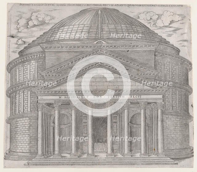 Speculum Romanae Magnificentiae: The Pantheon, 16th century., 16th century. Creator: Anon.