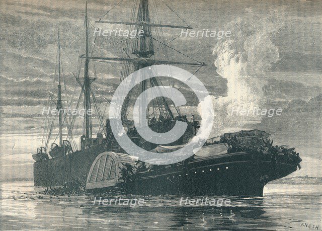 Collision of the 'Bywell Castle' with the 'Princess Alice', 1878 (1906). Artist: J Nash.