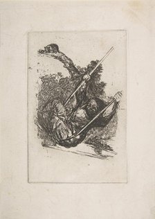 Old woman on a swing (Vieja columpiándose).n.d. Creator: Francisco Goya.