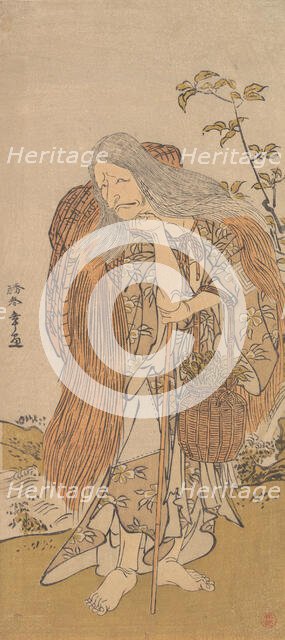 Ichikawa Danjuro V in the Role of Shiromasu-baba, 12th month, 1786. Creator: Shunsho.